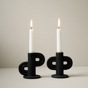 SWIRL Slide Ljusstake, black