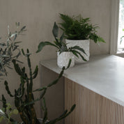 SWOON Kruka Ø15, shiny white