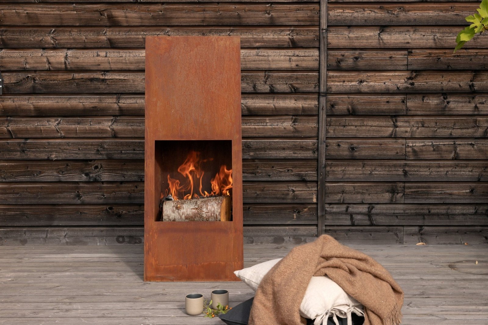 Venture Home Bastian Eldkorg, Rostig orange - Azalea Home