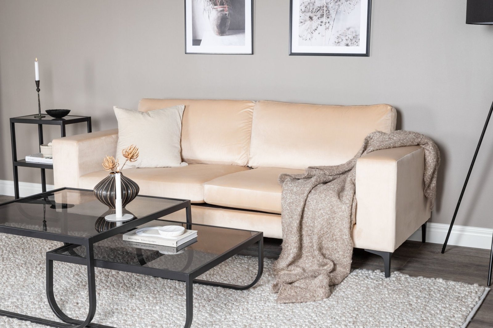 Venture Home Bolero 3 - sits soffa, Beige - Azalea Home