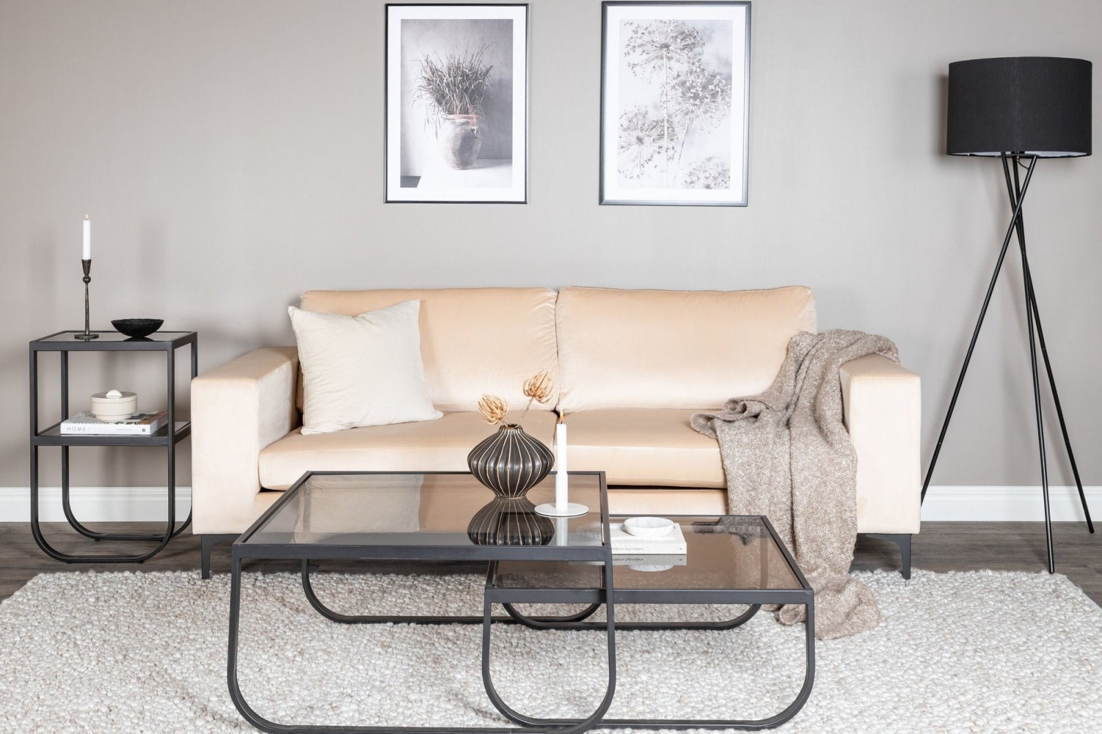 Venture Home Bolero 3 - sits soffa, Beige - Azalea Home