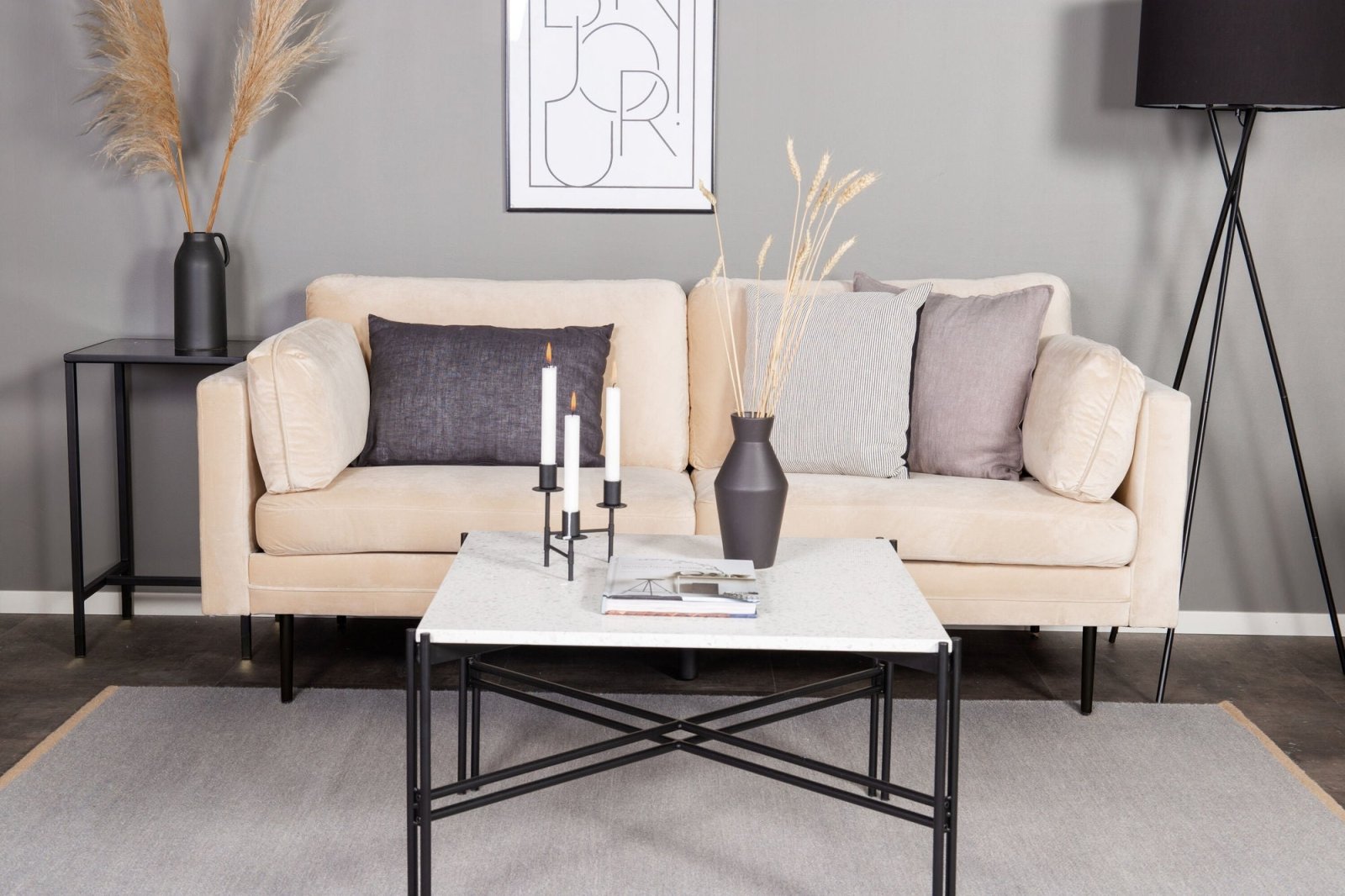Venture Home Boom 3 - sits soffa, Beige - Azalea Home