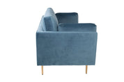 Venture Home Boom 3 - sits soffa, Blå - Azalea Home