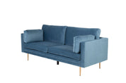 Venture Home Boom 3 - sits soffa, Blå - Azalea Home