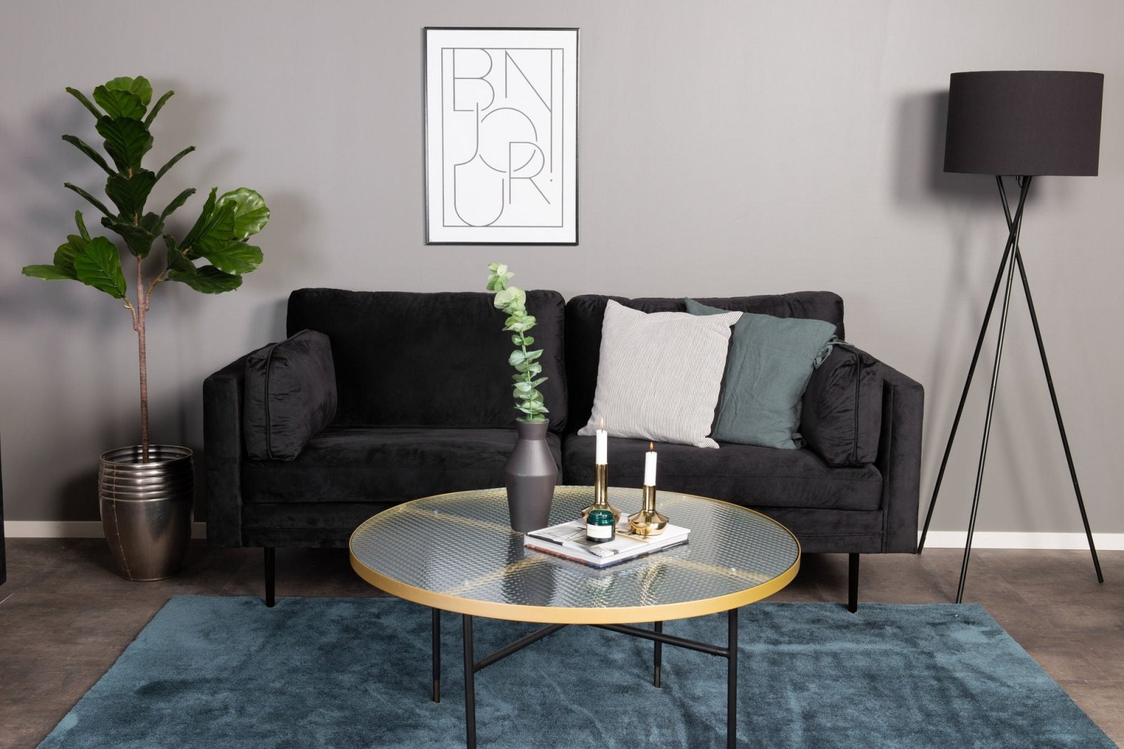 Venture Home Boom 3 - sits soffa, Svart - Azalea Home