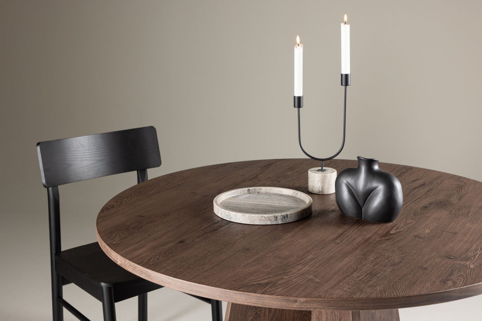 Venture Home Bootcut Runt matbord ø110, Mocca - Azalea Home