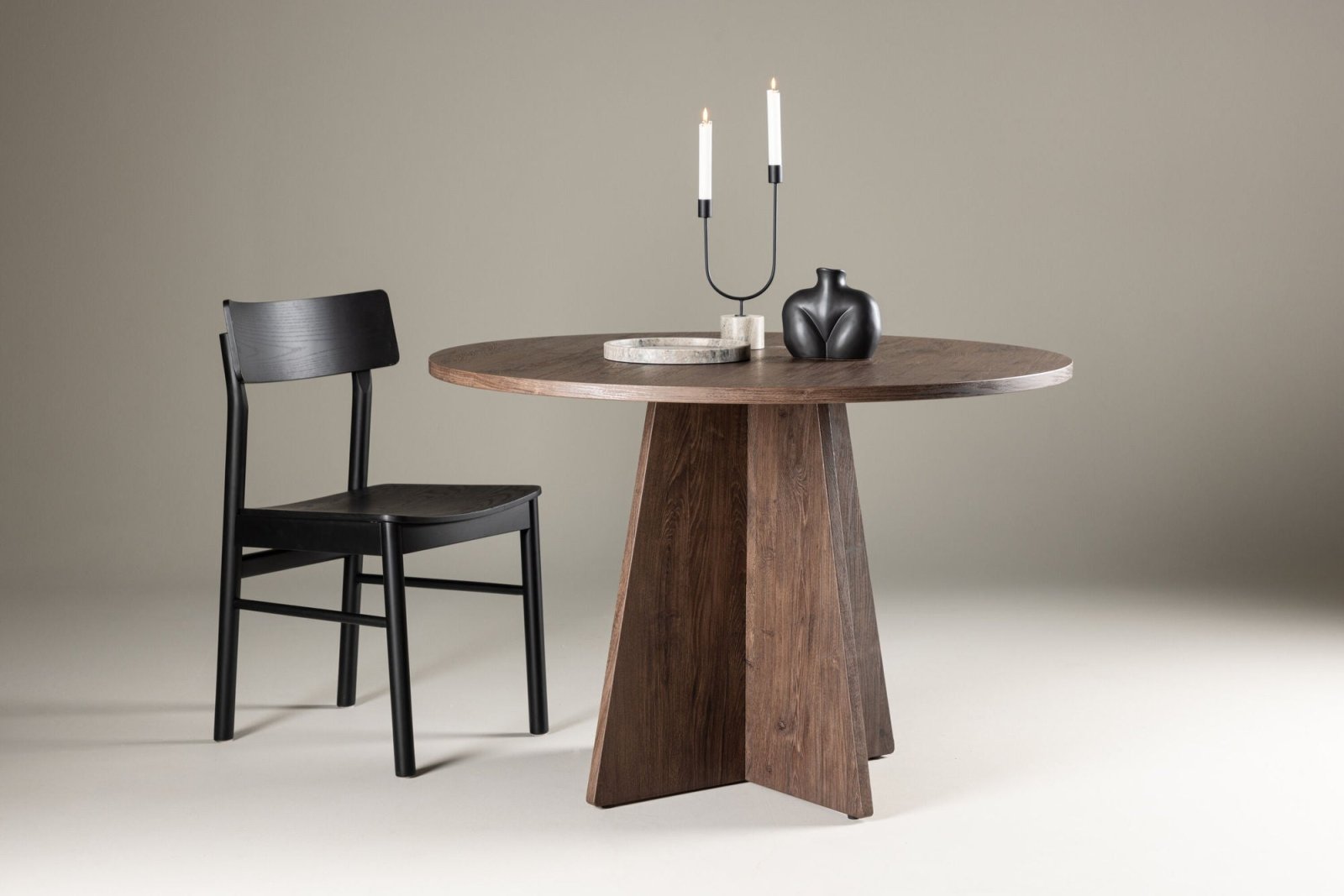Venture Home Bootcut Runt matbord ø110, Mocca - Azalea Home