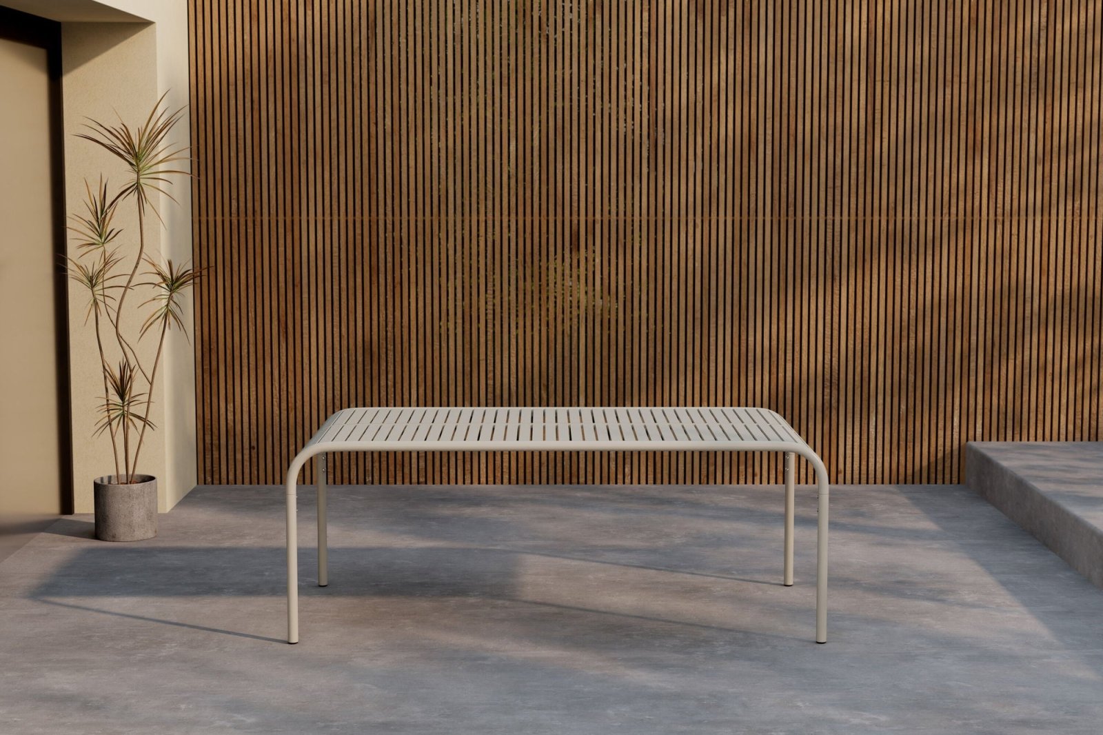 Venture Home Borneo Trädgårdsbord 200x100, Beige - Azalea Home