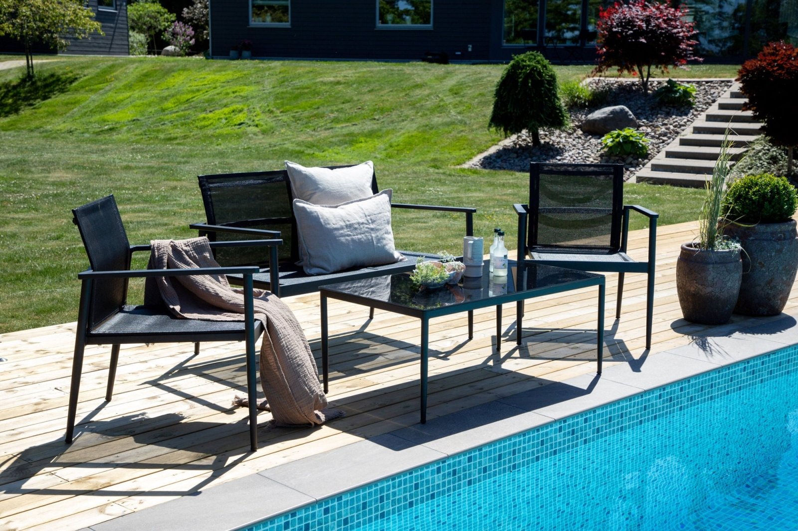 Venture Home Break Loungegrupp Utomhus, Svart - Azalea Home