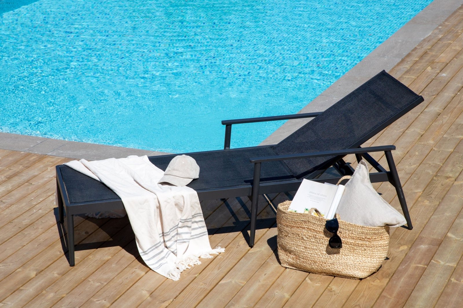 Venture Home Break Solstol 2 - Pack, Svart - Azalea Home