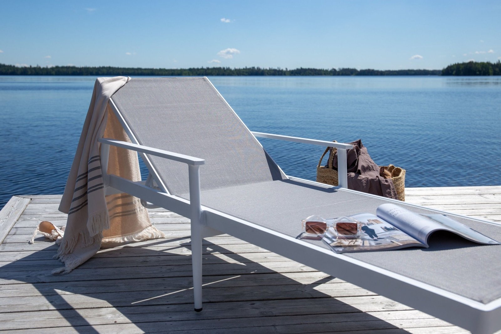 Venture Home Break Solstol 2 - Pack, Vit - Azalea Home