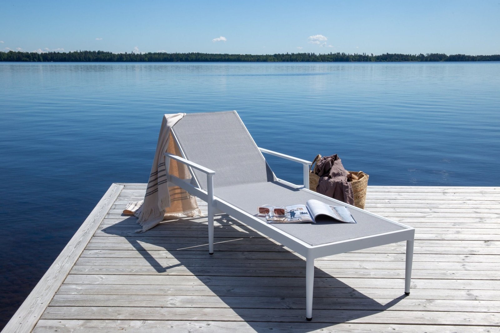 Venture Home Break Solstol 2 - Pack, Vit - Azalea Home