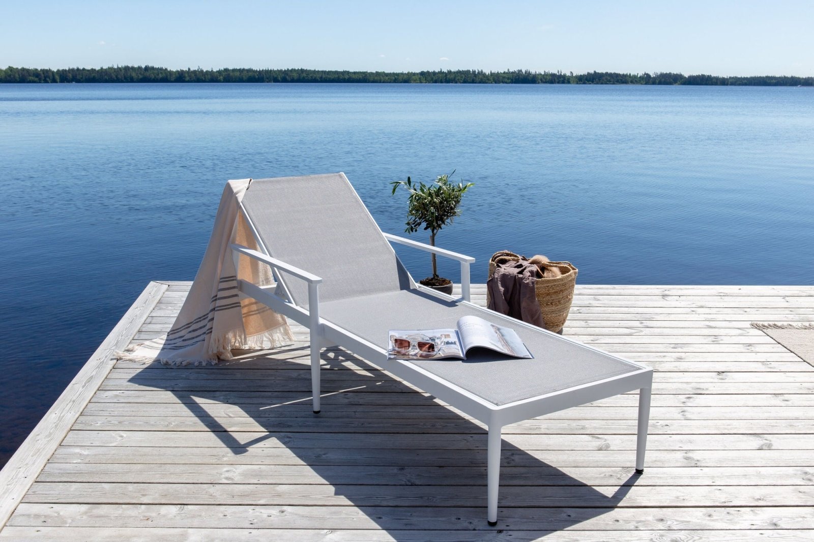 Venture Home Break Solstol 2 - Pack, Vit - Azalea Home