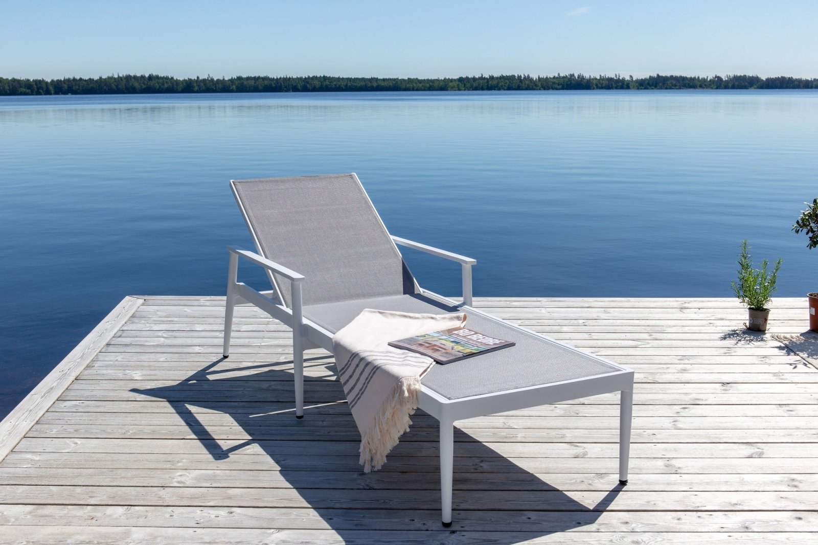 Venture Home Break Solstol 2 - Pack, Vit - Azalea Home