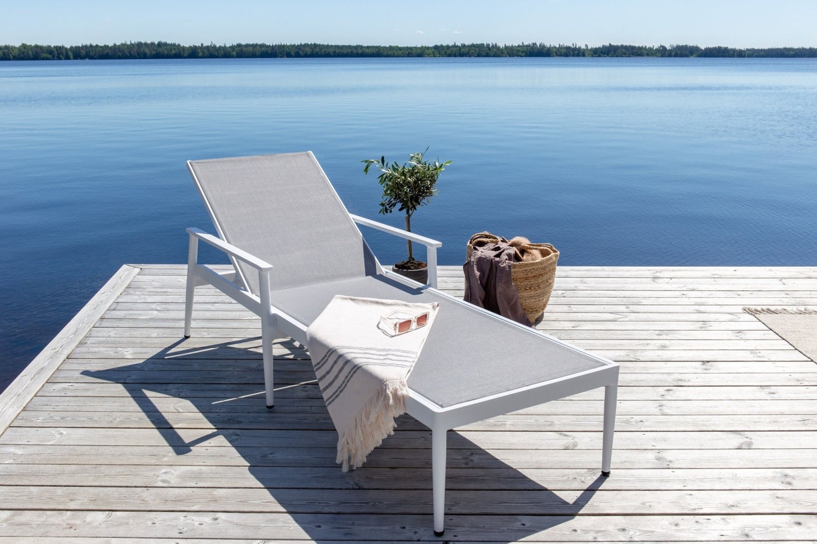 Venture Home Break Solstol 2 - Pack, Vit - Azalea Home