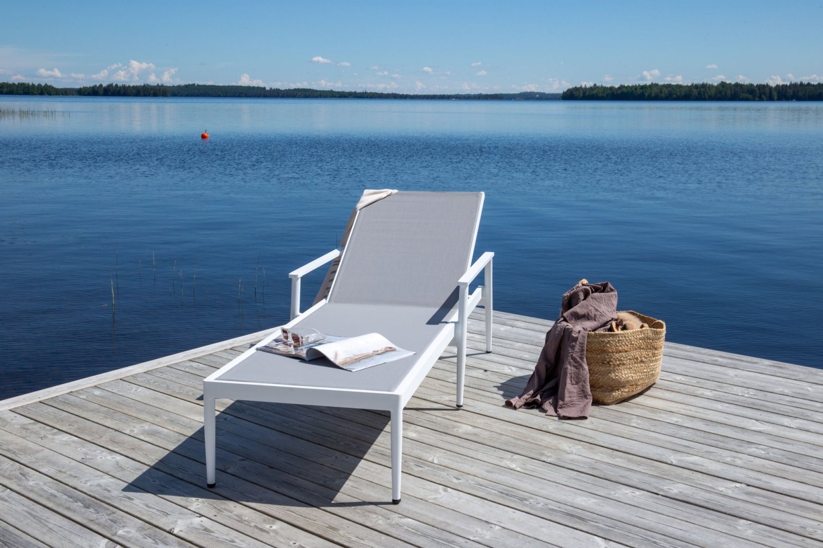Venture Home Break Solstol 2 - Pack, Vit - Azalea Home