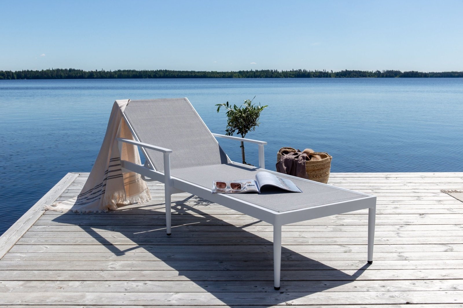 Venture Home Break Solstol 2 - Pack, Vit - Azalea Home
