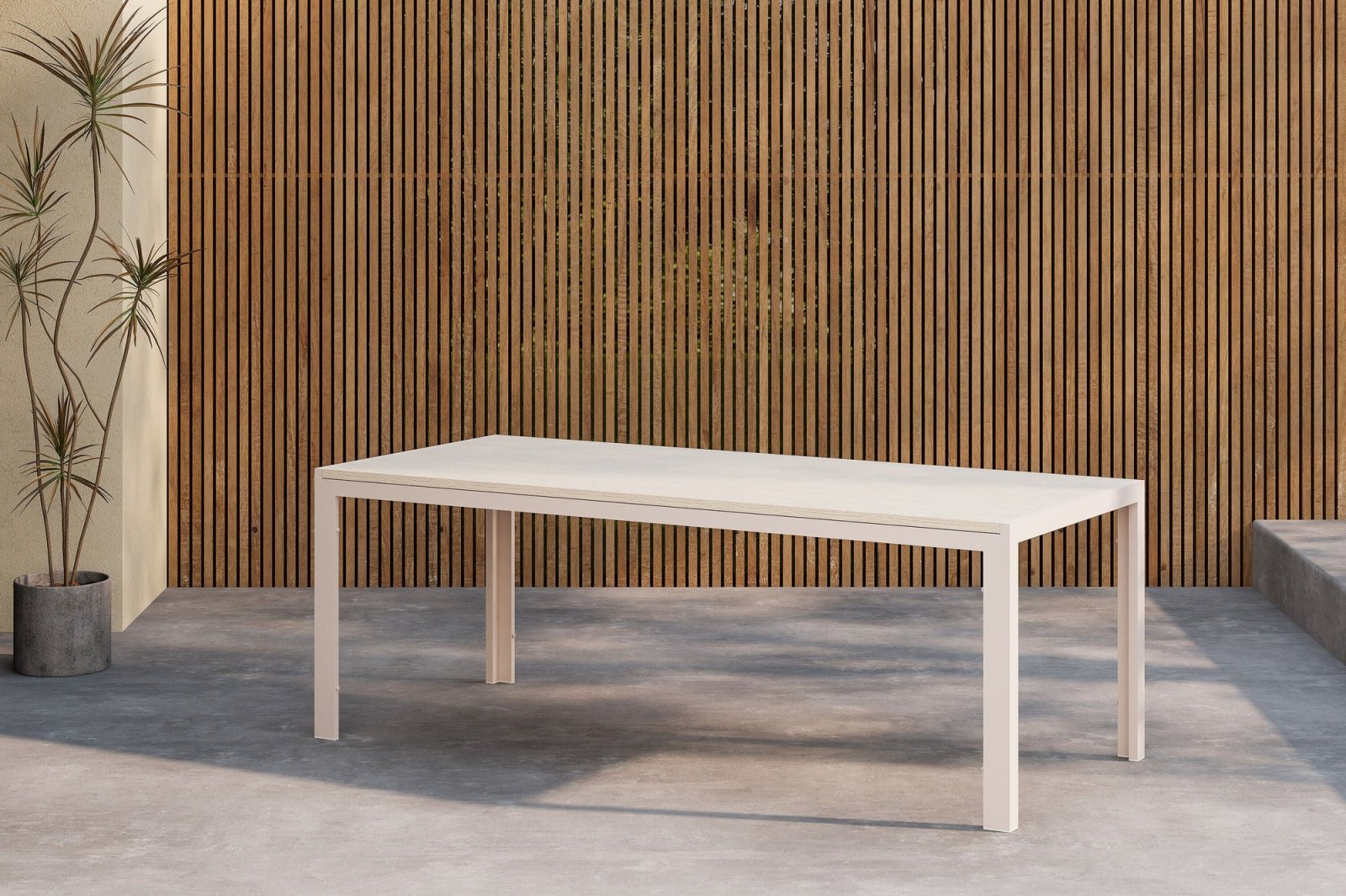 Venture Home Break Trädgårdsbord 205x90, Beige - Azalea Home