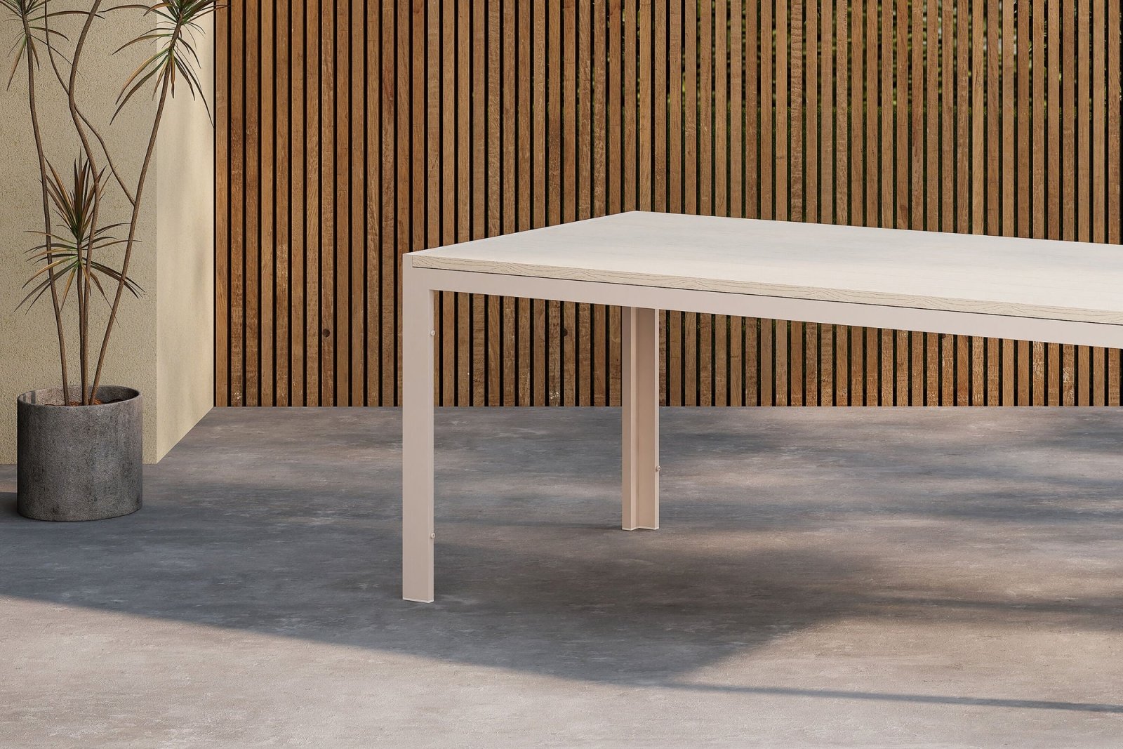Venture Home Break Trädgårdsbord 205x90, Beige - Azalea Home