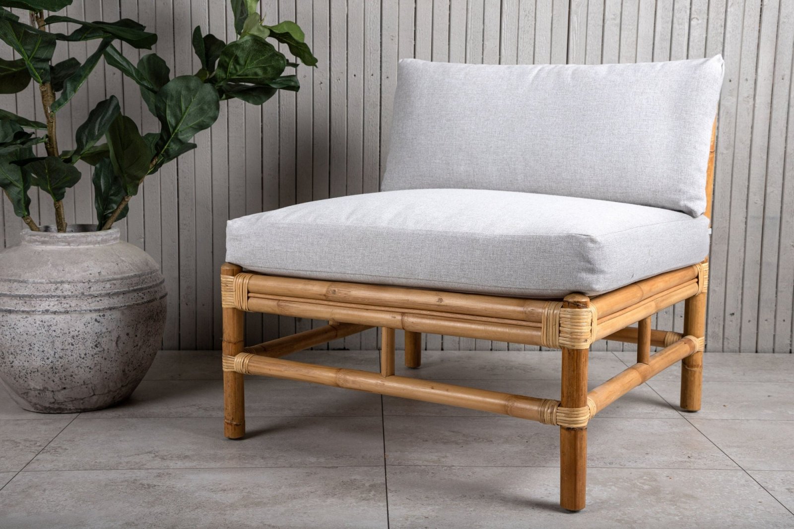 Venture Home Cane Utomhussoffa Mittmodul, Natur - Azalea Home