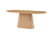 Venture Home Castor Ovalt matbord 200 x 90, Natur - Azalea Home