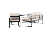 Venture Home Catania Soffgrupp utomhus, Svart / Beige - Azalea Home