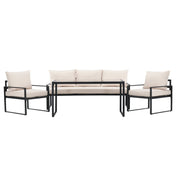 Venture Home Catania Soffgrupp utomhus, Svart / Beige - Azalea Home