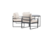 Venture Home Catania Soffgrupp utomhus, Svart / Beige - Azalea Home