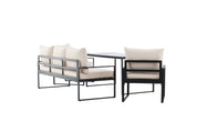 Venture Home Catania Soffgrupp utomhus, Svart / Beige - Azalea Home