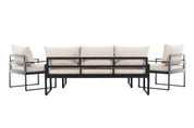 Venture Home Catania Soffgrupp utomhus, Svart / Beige - Azalea Home