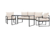 Venture Home Catania Soffgrupp utomhus, Svart / Beige - Azalea Home