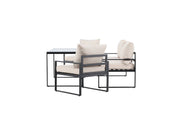 Venture Home Catania Soffgrupp utomhus, Svart / Beige - Azalea Home