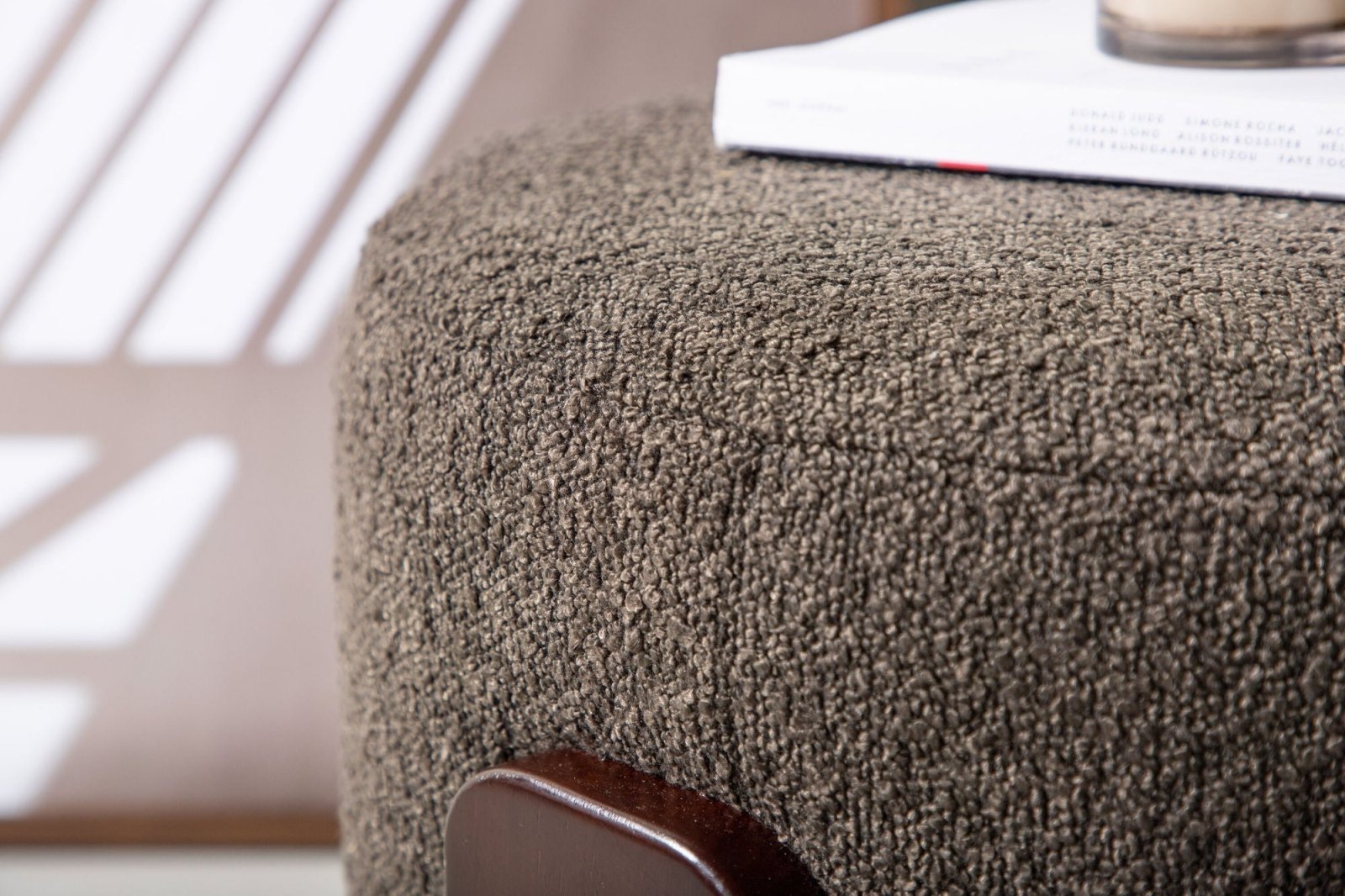 Venture Home Coffey Sittpuff ø50, Mörkgrå - Azalea Home