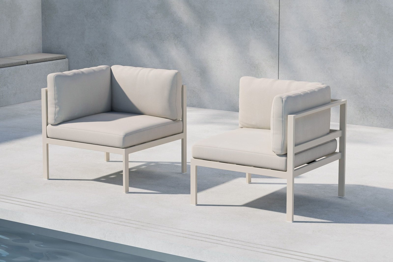 Venture Home Copacabana Soffmodul Hörn, Beige - Azalea Home