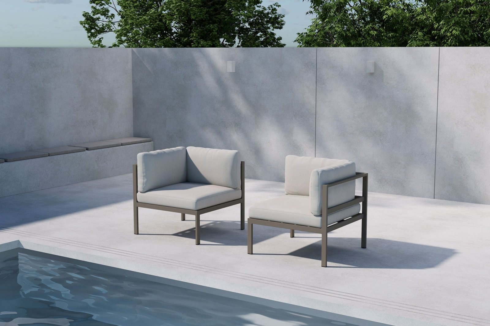 Venture Home Copacabana Soffmodul Hörn, Beige - Azalea Home