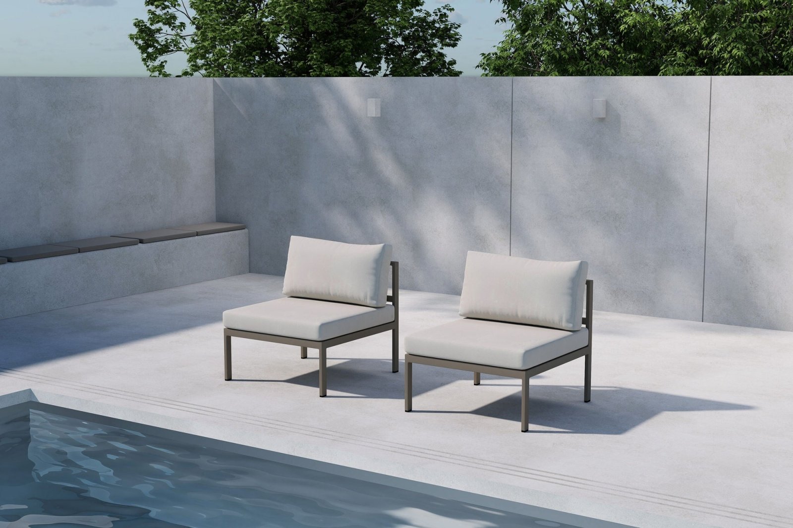 Venture Home Copacabana Soffmodul Mitten, Beige - Azalea Home