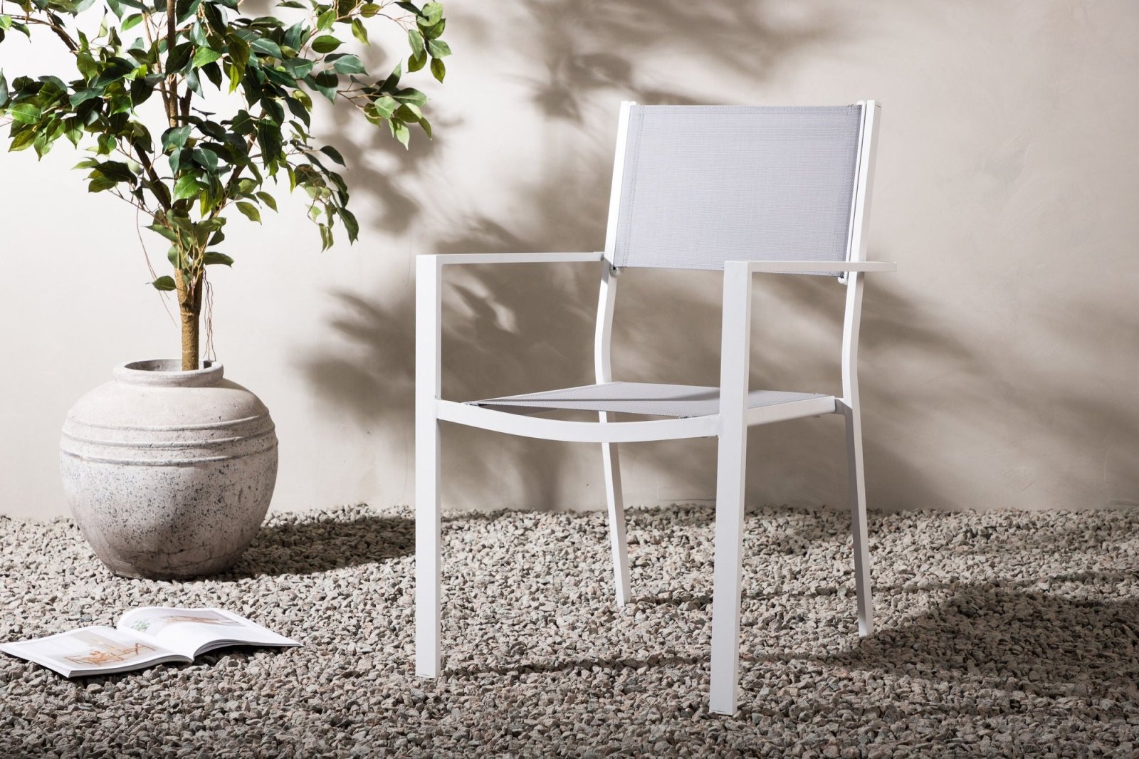 Venture Home Copacabana Trädgårdsstol 2 - Pack, Grå - Azalea Home