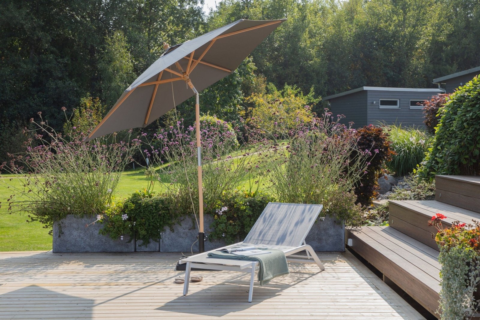 Venture Home Corypho Parasoll ø250, Grå - Azalea Home