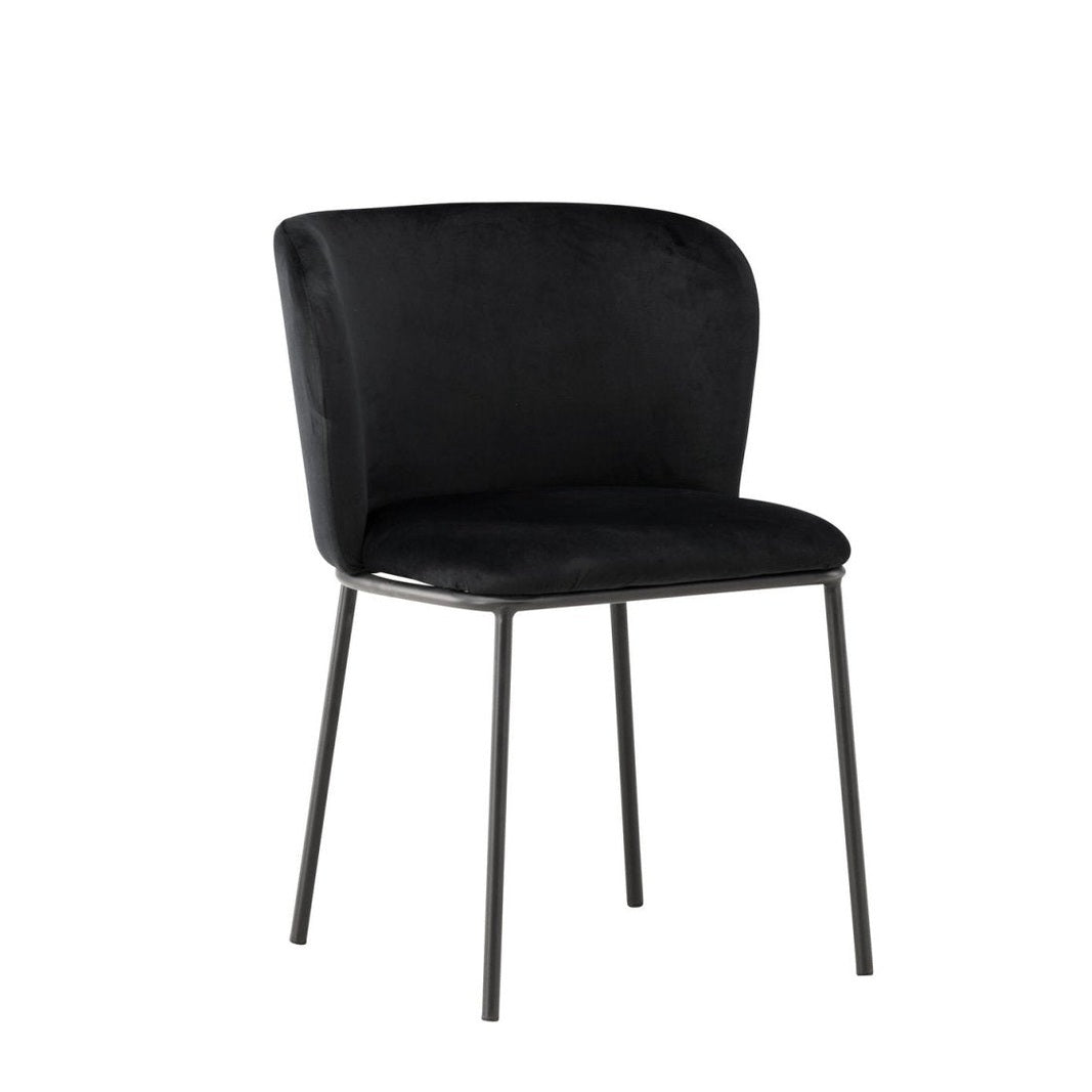 Venture Home Edina Matstol 2 - Pack, Svart - Azalea Home