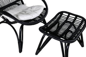 Venture Home Ella Loungestol, Svart - Azalea Home
