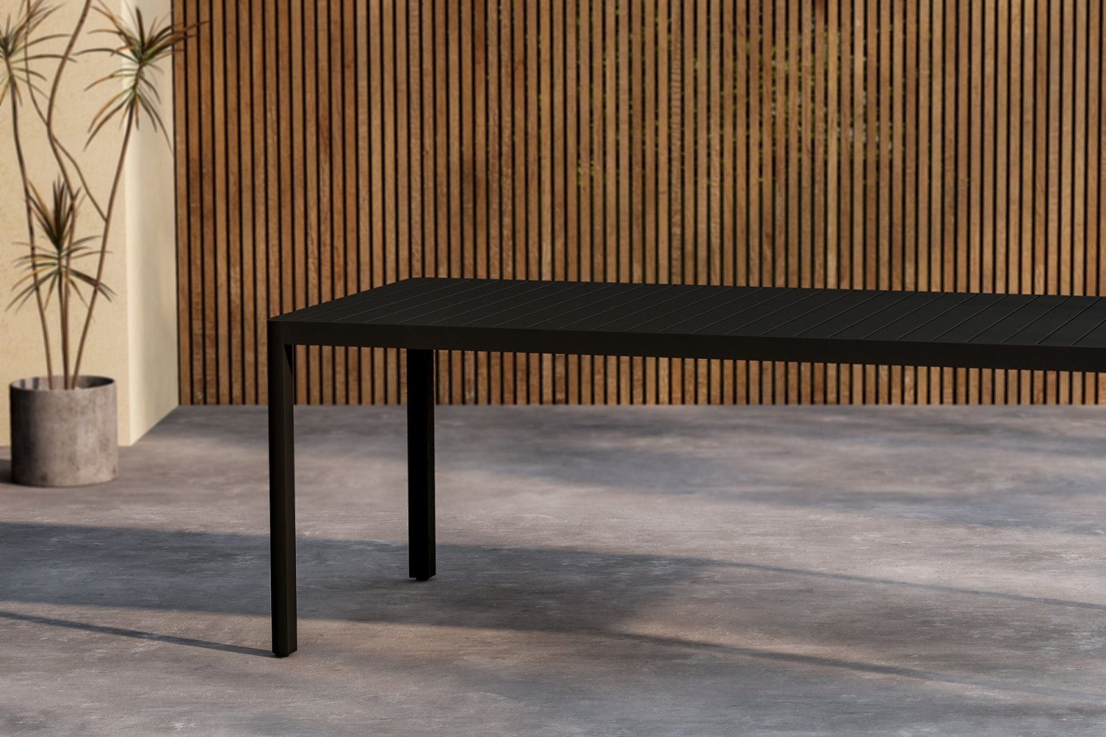 Venture Home Giardini Trädgårdsbord 200x90, Svart - Azalea Home