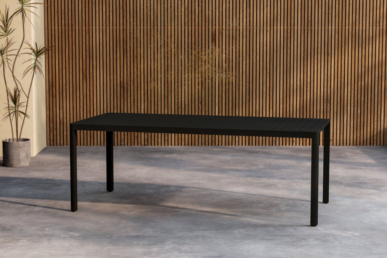Venture Home Giardini Trädgårdsbord 200x90, Svart - Azalea Home