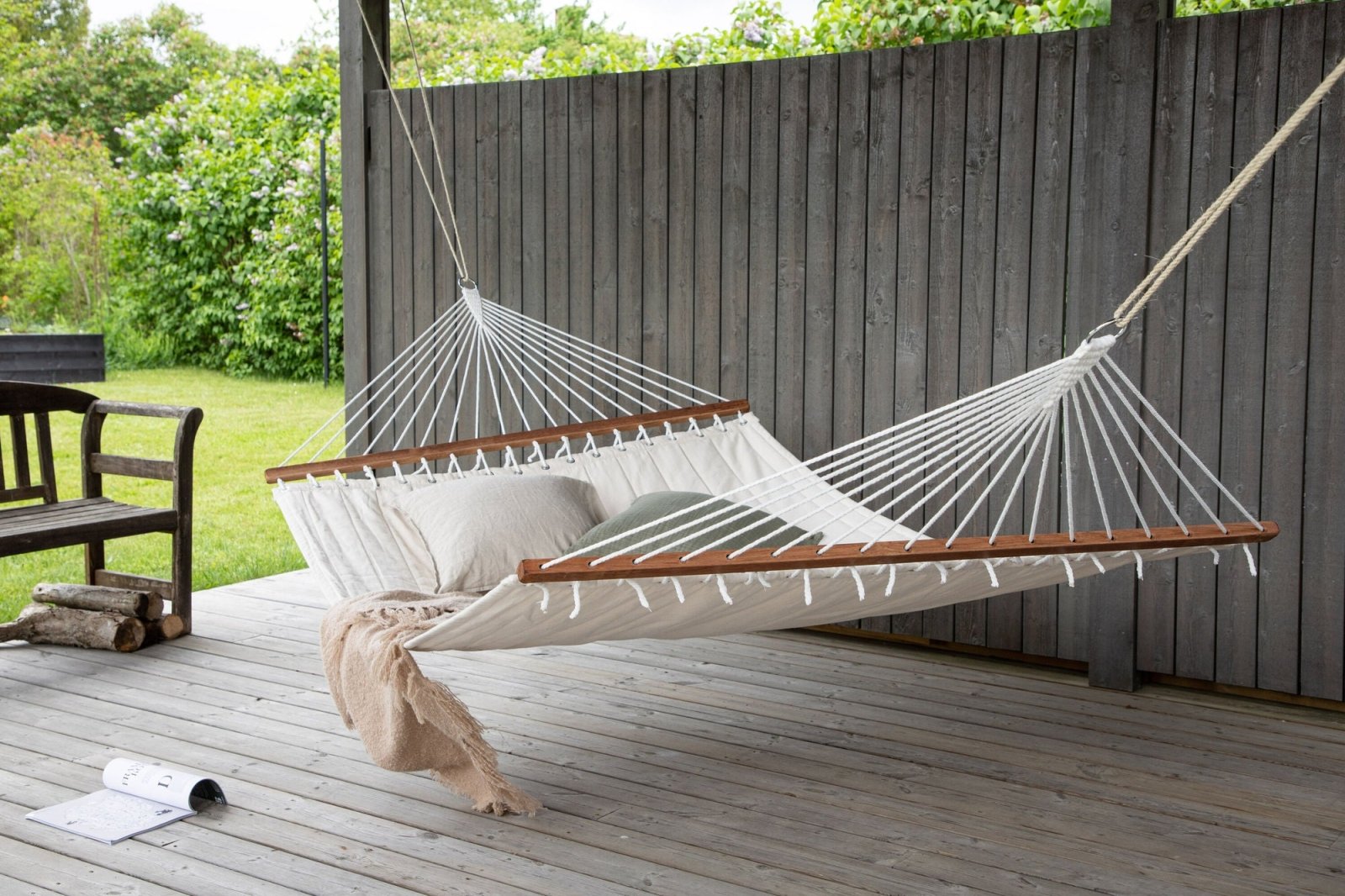 Venture Home Hedvig Hängmatta Dubbel, Offwhite - Azalea Home