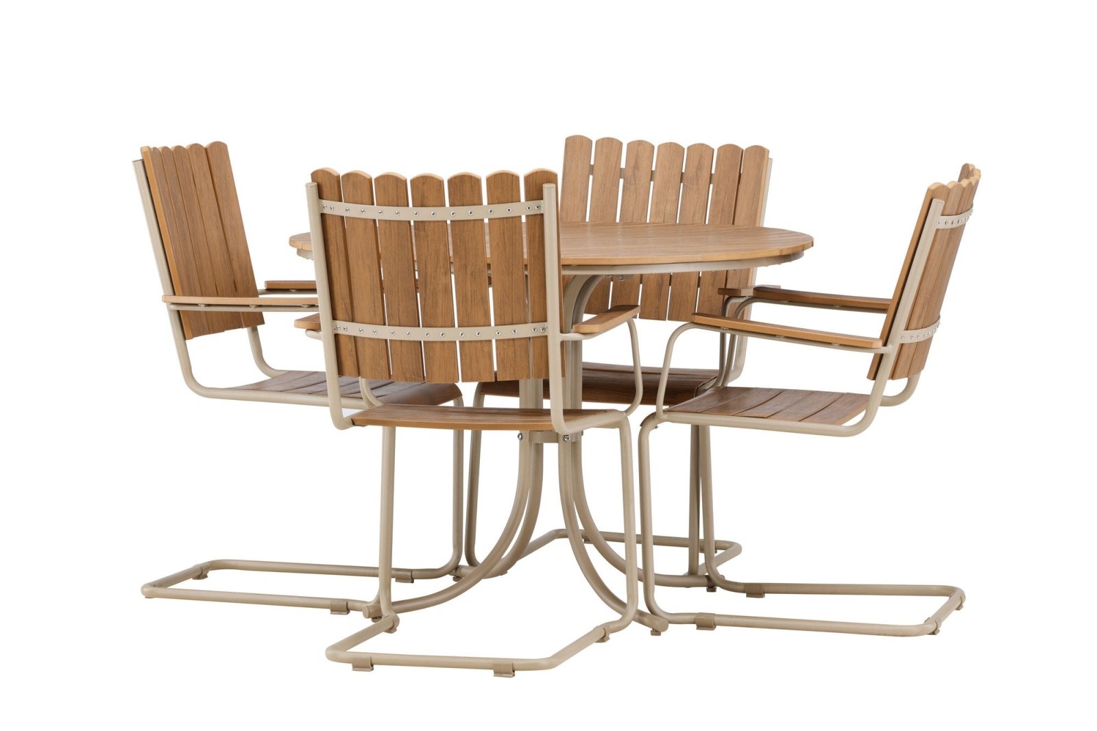 Venture Home Holmsund Matgrupp Utomhus, Beige - Azalea Home