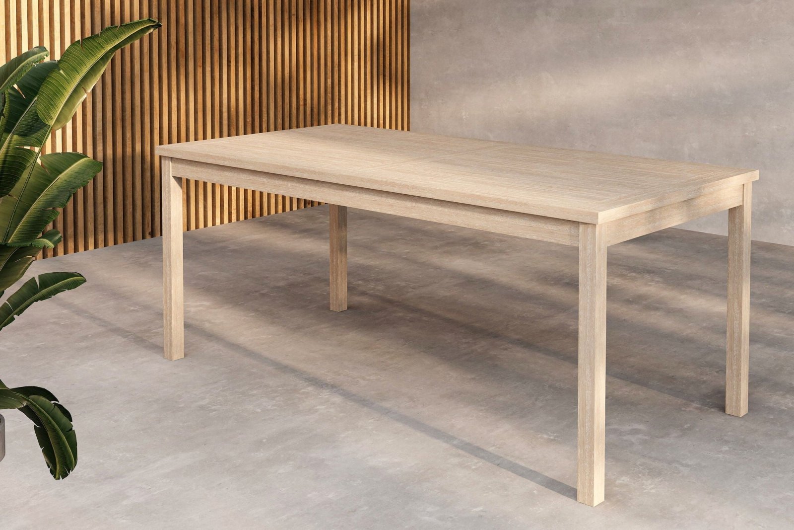 Venture Home Kenya Trädgårdsbord 180x90, Vitputsad - Azalea Home