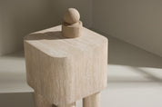 Venture Home Klirou Sidobord 40 x 40, Beige - Azalea Home