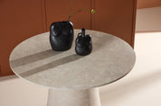 Venture Home Lanzo Matbord ø120, Beige - Azalea Home
