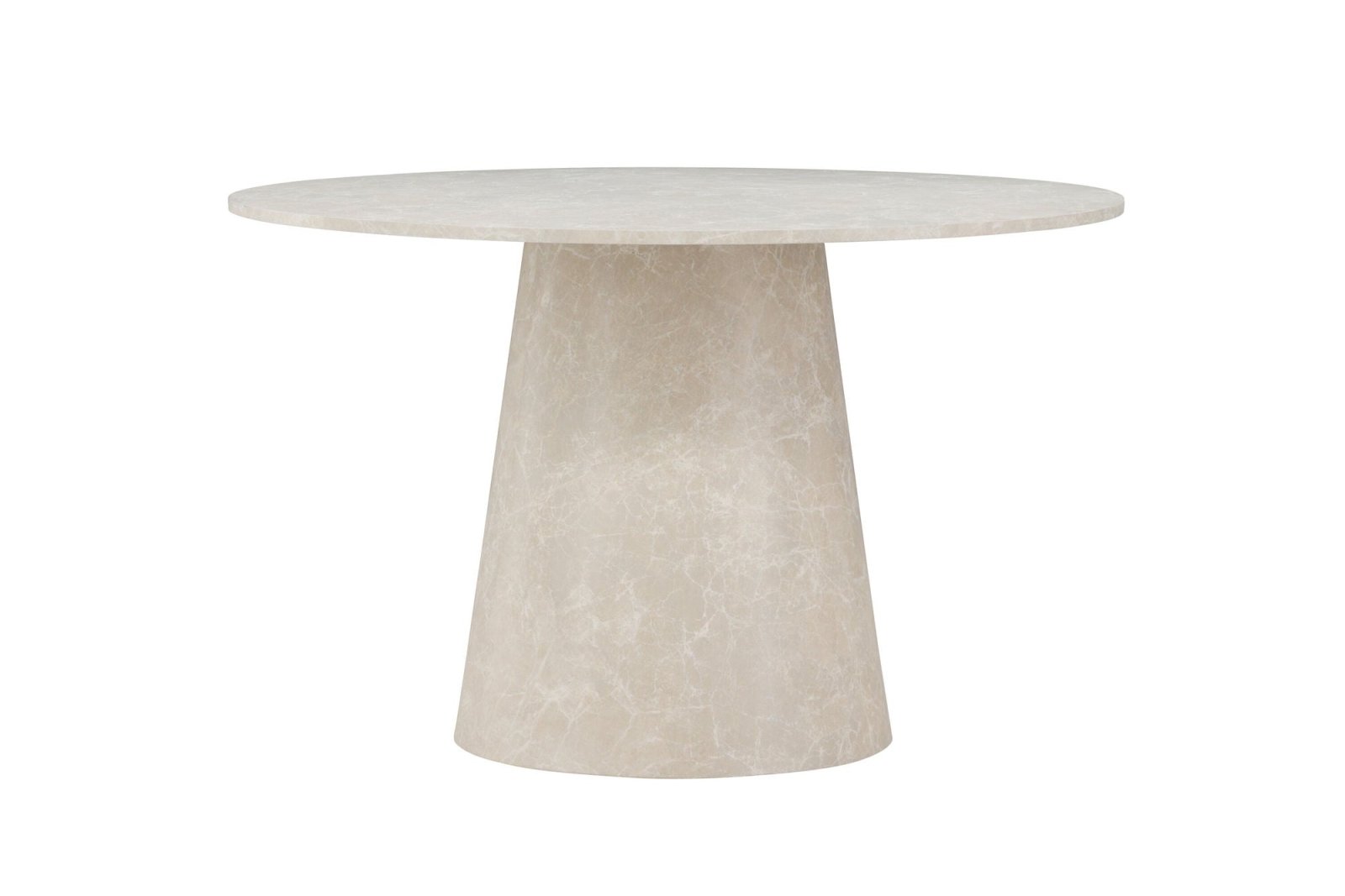 Venture Home Lanzo Matbord ø120, Beige - Azalea Home