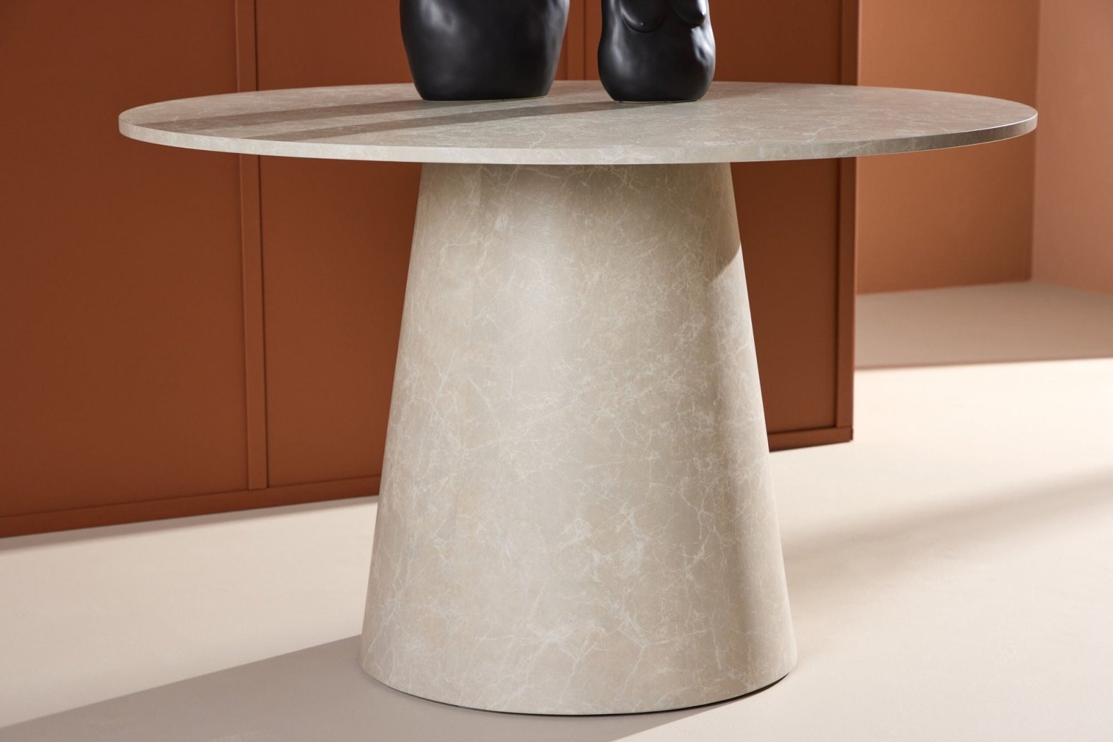 Venture Home Lanzo Matbord ø120, Beige - Azalea Home
