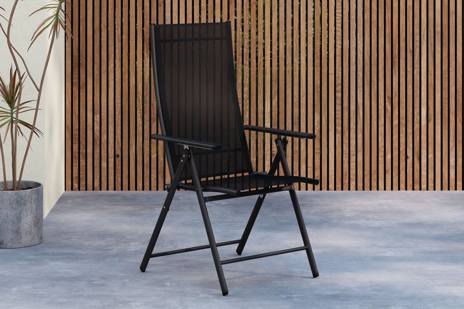Venture Home Levanzo Trädgårdsstol 2 - Pack, Svart - Azalea Home